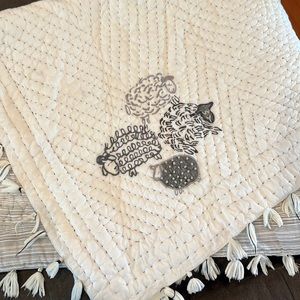 Pottery Barn Kids quilt and bed skirt